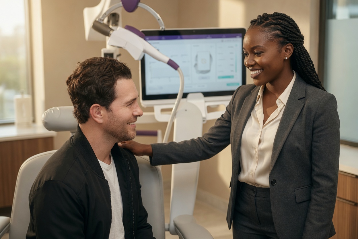 NeuroStar TMS therapy session for professionals Boca Raton